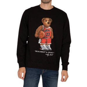 Sneaky – Jordan Bear Crewneck Sweatshirt Crna